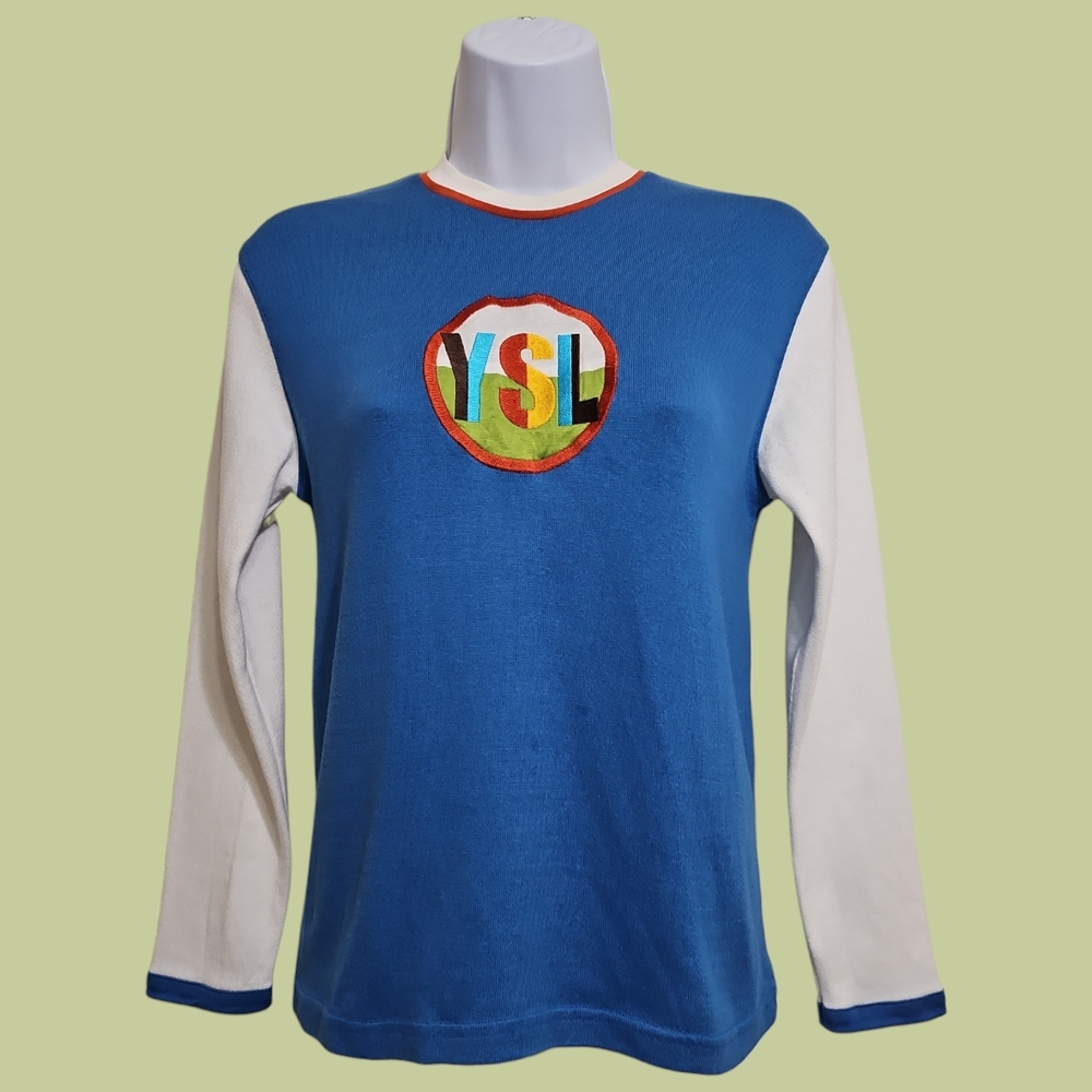 Vintage Yves Saint Laurent Colorblock Japan Top